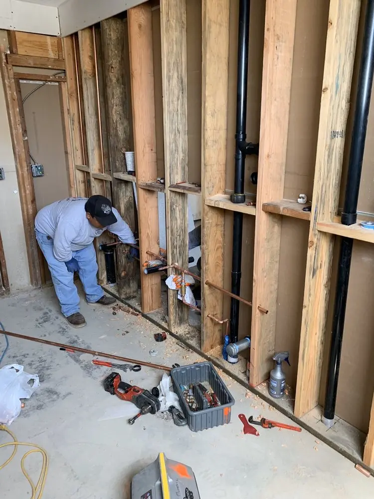 Commercial rough-in plumbing for Gas Line Repair in Crawford Corners